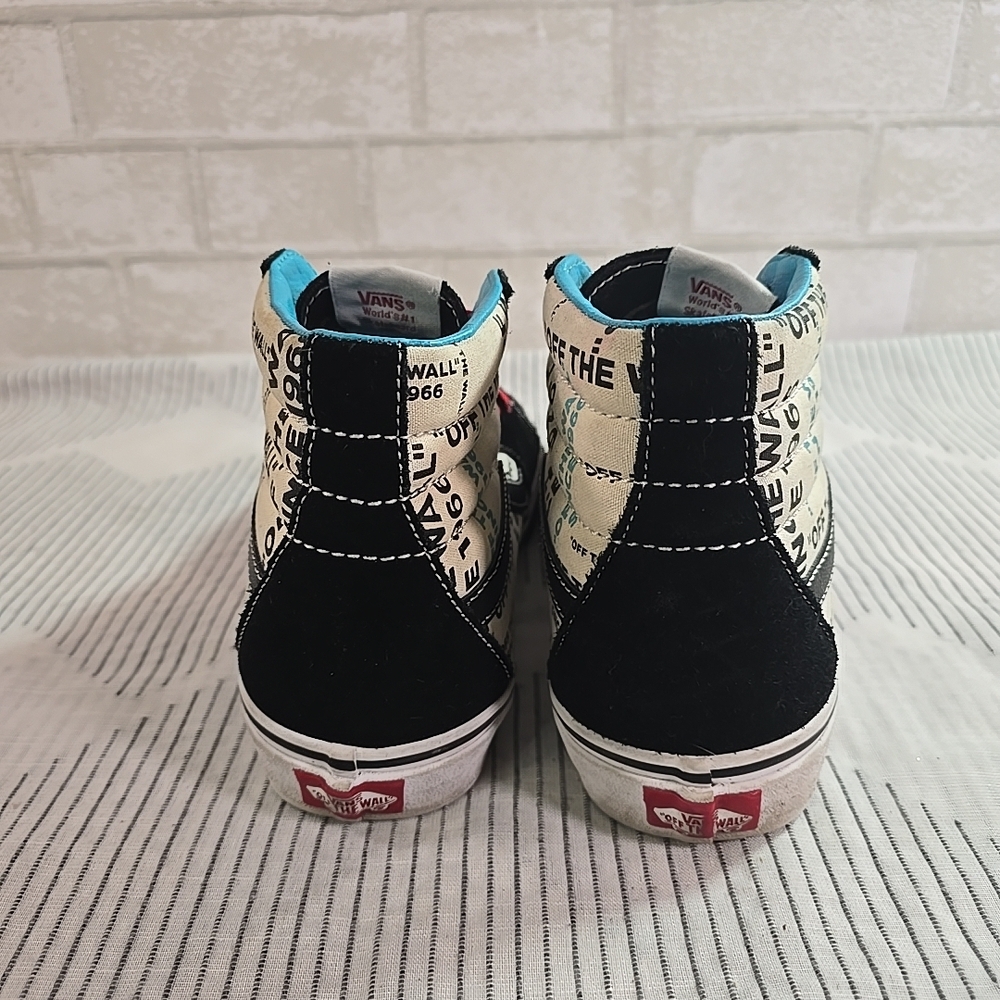 Vans SK8-HI City Map Flames Black Gum Shoes Men's Hi Top OTW Skate Size 9 - Picture 5 of 12